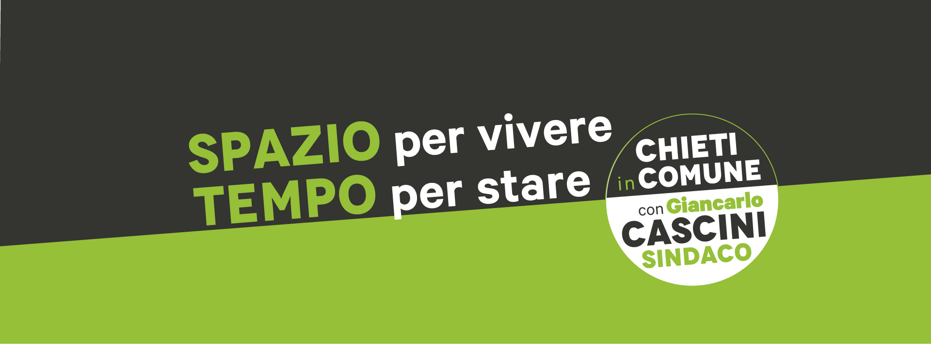 Copertina Chieti in Comune con il motto della campagna